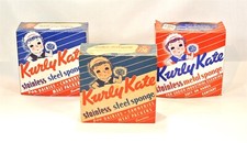 3 caixas de esponja de aço inoxidável vintage KURLEY KATE, usado comprar usado  Enviando para Brazil