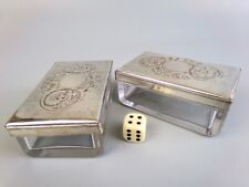 Glass trinket boxes for sale  RUISLIP