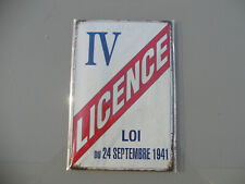 Plaque metal licence d'occasion  Amiens-