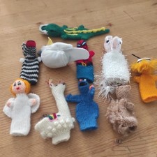 Spielzeug fingerpuppe gestrick gebraucht kaufen  Halbe