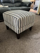 Striped pouffe foot for sale  CHESTER LE STREET