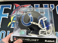Usado, Mini capacete assinado por Fanatics Anthony Richardson com viseira personalizada comprar usado  Enviando para Brazil