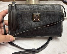 Carteira Dooney Bourke couro preto bolsa tiracolo cinto conversível comprar usado  Enviando para Brazil