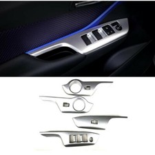 4X acabamento prata da tampa do painel do interruptor da janela do carro para Toyota C-HR CHR 2016-2022 comprar usado  Enviando para Brazil