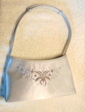 Silver satin handbag for sale  Indianapolis
