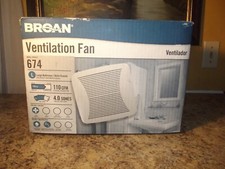 Ventilador de teto Broan 674 grande ventilador de banheiro plugue CA 110 CFM 4.0 sones comprar usado  Enviando para Brazil