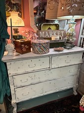 Antique white dresser for sale  Burton