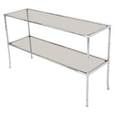 Chrome faux bamboo for sale  USA