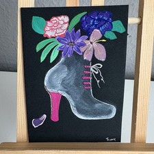 Handgemalt acryl karte gebraucht kaufen  Neumünster