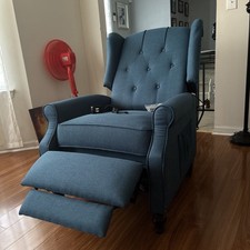 Tufted wingback recliner for sale  Lithonia