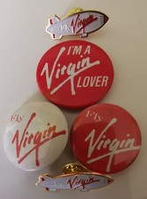 Virgin pins badges. for sale  BODMIN