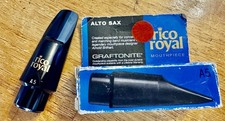 Bocal de saxofone alto vintage Rico Royal Graftonite A5 - Novo estoque antigo (NOS), usado comprar usado  Enviando para Brazil
