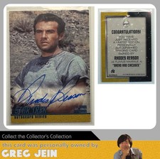 2006 Rittenhouse Star Trek (TOS) autógrafo A137 Rhodes razão como Flavius Maximus, usado comprar usado  Enviando para Brazil