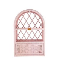 Wiklinowa szafka ścienna chapel różowa, półka rattanowa na ścianę 40x17x62, używany na sprzedaż  PL