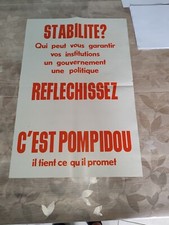 Rare affiche élection d'occasion  Saint-Saëns