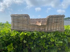 Dog wicker basket for sale  HELSTON
