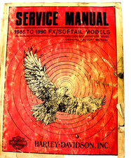 Usado, Harley Davidson 1985 to 1990 FX/Softail Models Official Factory Manual 99482-90 comprar usado  Enviando para Brazil