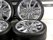 Jantes de fábrica 19" BMW X5 X6 PVD CHROME UHD OEM 86457 2019-2024 112 2655019, usado comprar usado  Enviando para Brazil