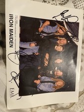 Iron maiden autographed for sale  STONE