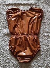 Macacão de náilon brilhante brilhante aparência molhada adulto bebê fralda terno macacão glanznylon comprar usado  Enviando para Brazil