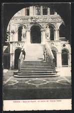 Venezia, Palazzo Ducale, Scala dei Giganti, pocztówka 1910  na sprzedaż  Wysyłka do Poland