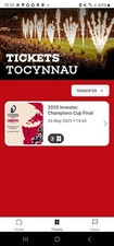 Ticket rugby finale d'occasion  Le Passage