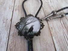Colar de gravata crow cemitério camafeu bolo gótico Halloween gravata joia N5899, usado comprar usado  Enviando para Brazil