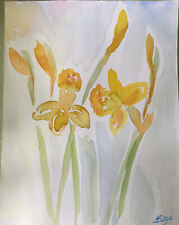 Watercolour painting young for sale  HOUNSLOW