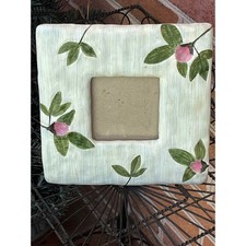 Moldura Burnes cerâmica em relevo rosa folhas florais, usado comprar usado  Enviando para Brazil
