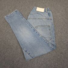 Jeans feminino Bassike 28 azul denim reto solado algodão Japão tamanho 28x28 comprar usado  Enviando para Brazil