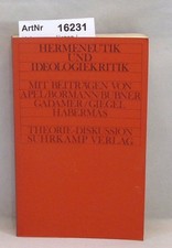 Hermeneutik ideologiekritik ha gebraucht kaufen  Willich