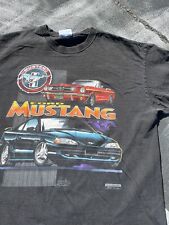 Camiseta Vintage Y2K Ford Mustang Panther Body Média Anos 90 Preta Desbotada Hanes comprar usado  Enviando para Brazil