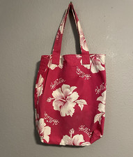 Bolsa tote Hollister feminina de ombro rosa floral lona soletrada preppy boho Y2K comprar usado  Enviando para Brazil