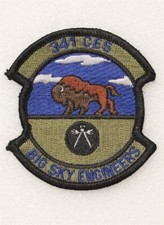 Patch da Força Aérea da USAF 4331: 341º Esquadrão de Engenheiros Civis - moderado comprar usado  Enviando para Brazil