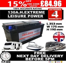 12v 130ah 130 for sale  LUTON
