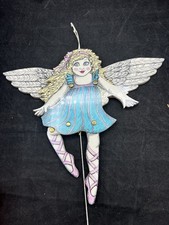 1985 Susan Feves - Dançarina de Madeira Anjo- Puxe Cordas Marionete Macaco Salto comprar usado  Enviando para Brazil