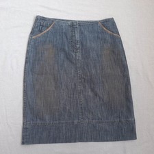 Saia lápis jeans feminina Armani Jeans tamanho US8 UK12 DE38 índigo 001 comprimento do joelho comprar usado  Enviando para Brazil