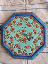 Plat octogonal émaux d'occasion Plat octogonal émaux d'occasion  Massy