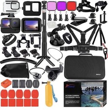 Kit de acessórios para Gopro Hero 13 12 11 10 9 preto caixa impermeável silicone... comprar usado  Enviando para Brazil