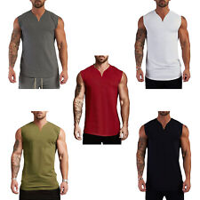 Camiseta regata masculina sem mangas treino muscular academia esporte musculação fitness comprar usado  Enviando para Brazil
