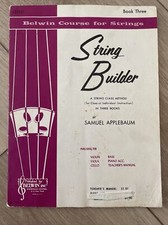 CURSO BELWIN PARA CORDAS Construtor de Cordas Livro Três Applebaum Violoncelo Violino Baixo comprar usado  Enviando para Brazil