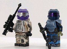 Minifiguras LEGO impressas personalizadas (2x) Elite Orbital Shock Troopers Duo Black Ops comprar usado  Enviando para Brazil