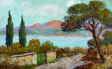 Tableau huile panneau d'occasion  Nice-