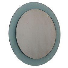 Mid-century modern italian green round mirror by Veca, 1970s comprar usado  Enviando para Brazil