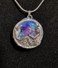 Silver tone mermaid for sale  SALFORD