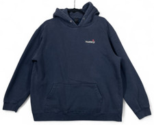 Moletom com capuz vintage Hurley International masculino M azul marinho Y2K surf skate comprar usado  Enviando para Brazil