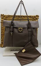 Ferragamo borsa shopper usato  Crema