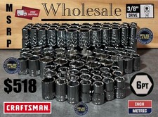 Lote de 87 soquetes de unidade FINAL MARKDOWN atacado artesão 6 pontos 3/8" MSRP $518 comprar usado  Enviando para Brazil