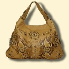 Bolso de Hombro de Diseñador Isabella Fiore Cool Whip Coñac Yvonne de Cuero y Pitón  segunda mano  Embacar hacia Mexico