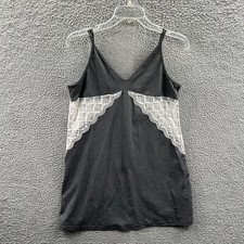 Camiseta Regata Feminina Laundry Shelli Segal Extra Grande Preta Branca Sem Mangas comprar usado  Enviando para Brazil
